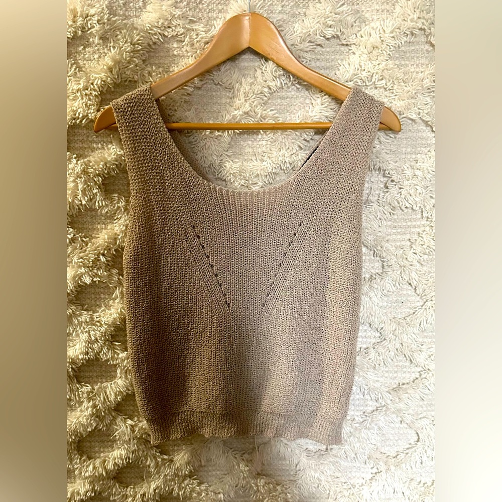 Knit tank top- very cute! Must have spring/ summer top!